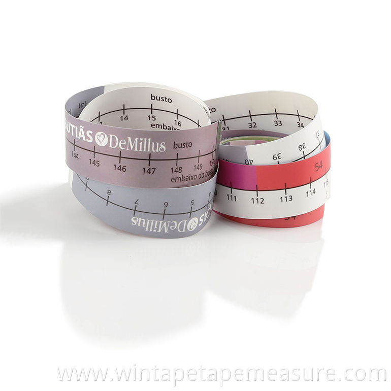 Best Bra Brands Bra Size Measuring Tape Paper Material with Your Logo